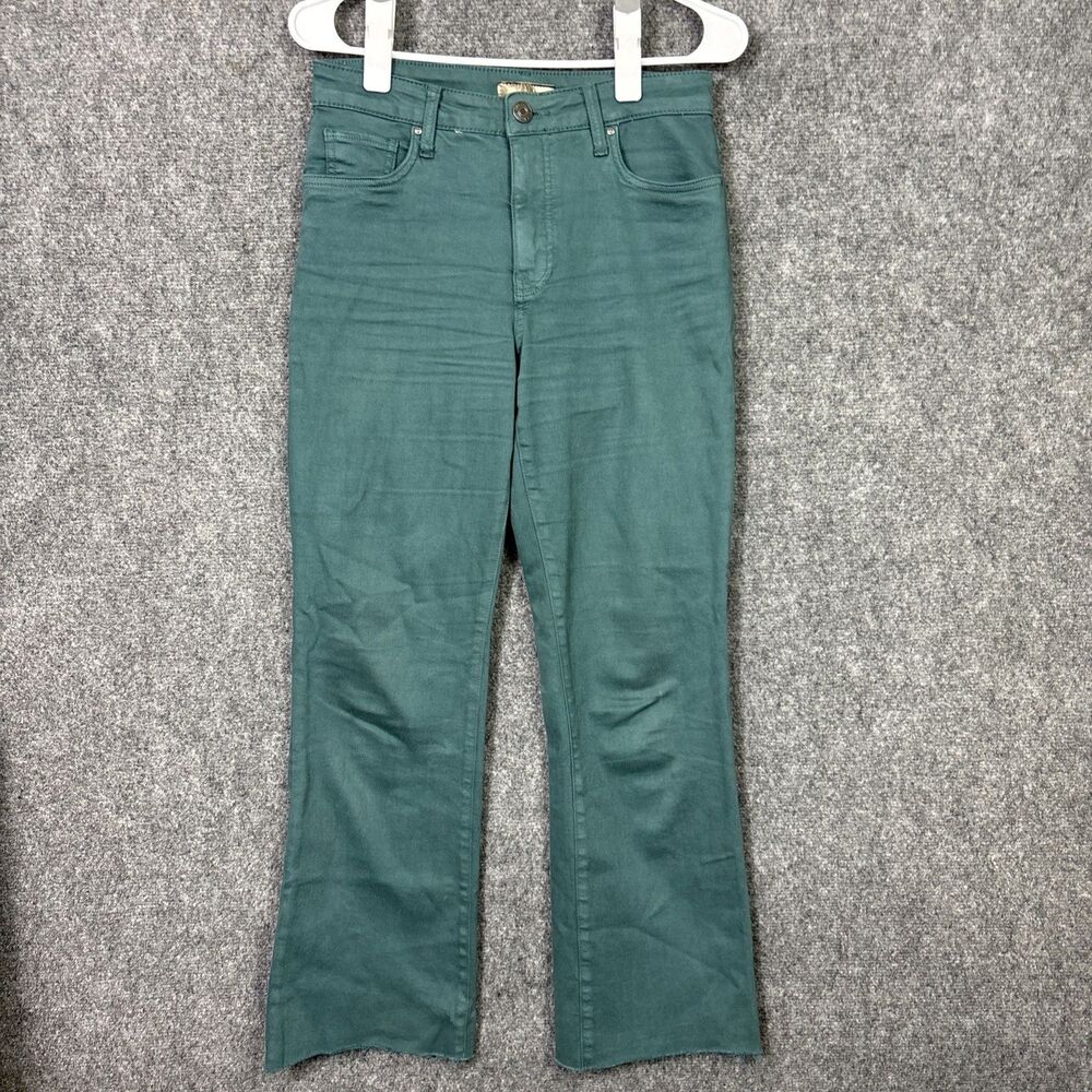 Kut from the Kloth Kelsey Fab Ab Ankle Flare Pants Womens Size 0 Green